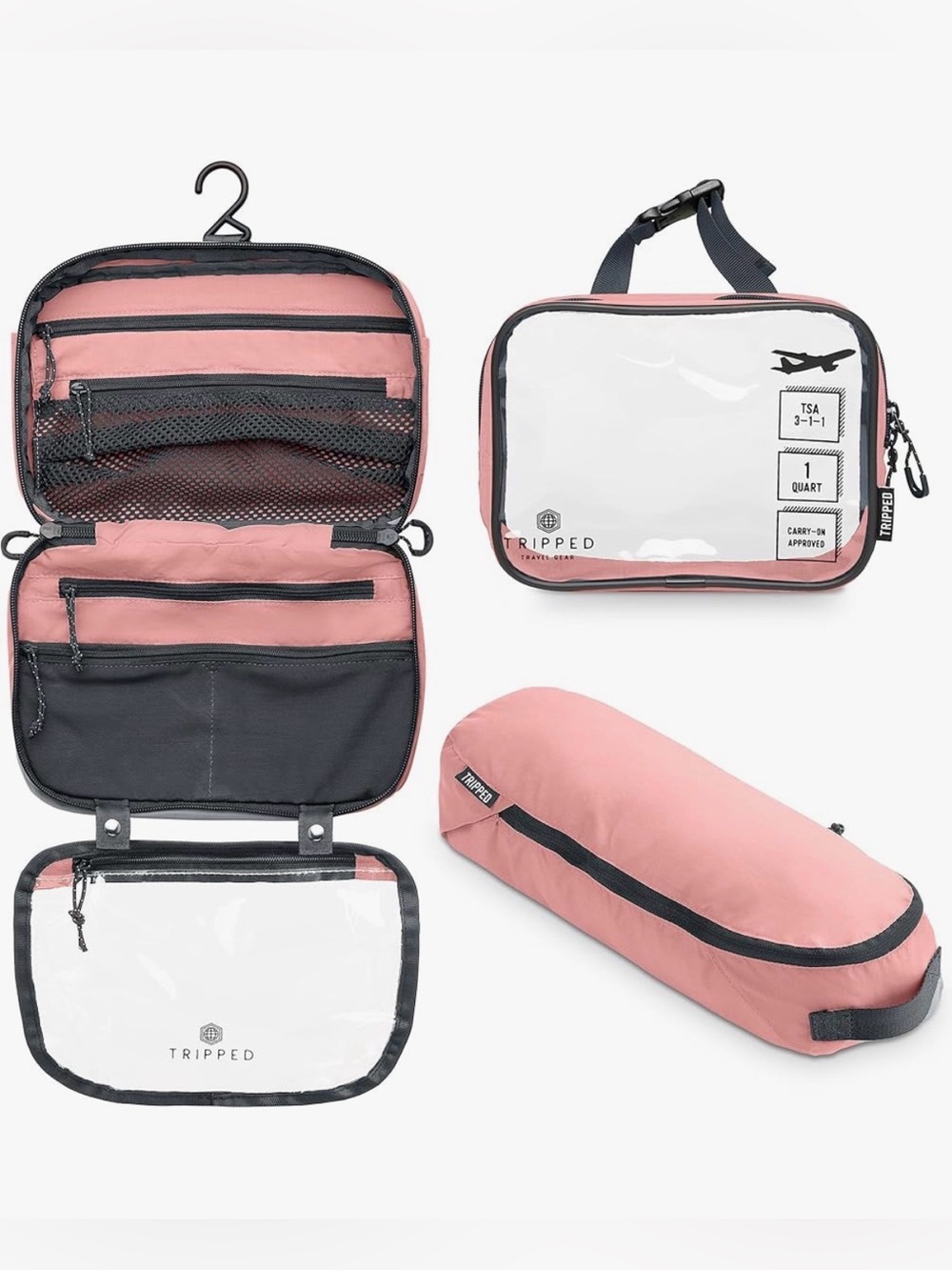 Toiletry Bag Kit 3 Piece Set